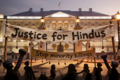 Damaged Hindu temple Bangladesh 2024 communal violence