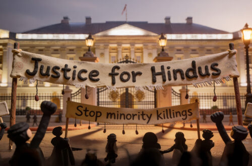 Damaged Hindu temple Bangladesh 2024 communal violence