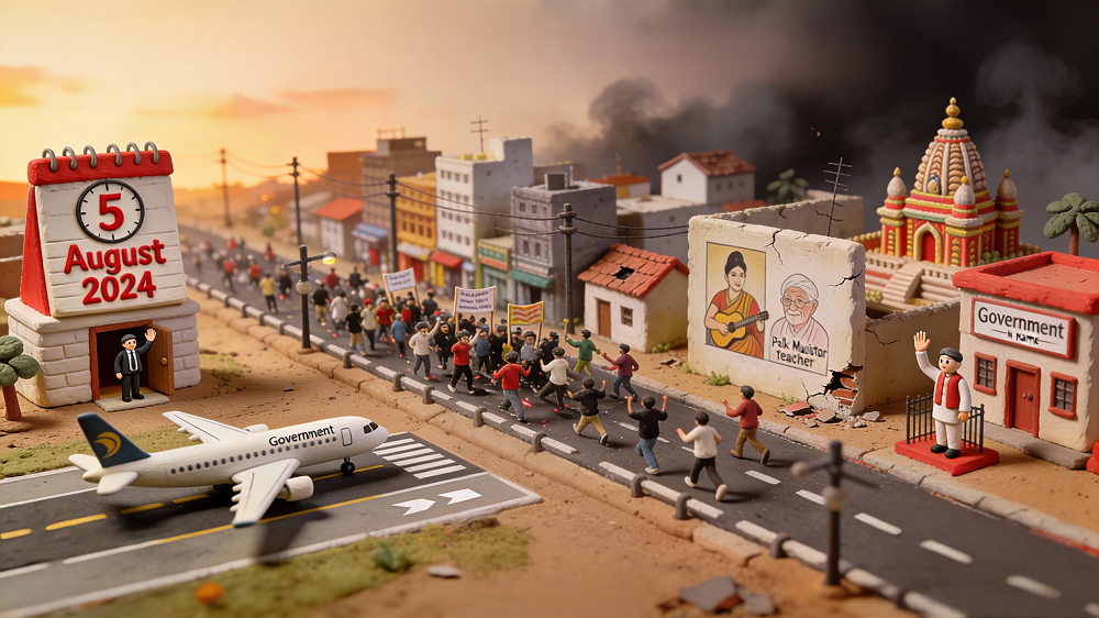 Damaged temple Bangladesh 2024 religious persecution evidence