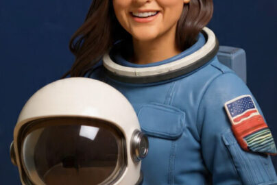 Claymation portrait of Sunita Williams for a web story cover.