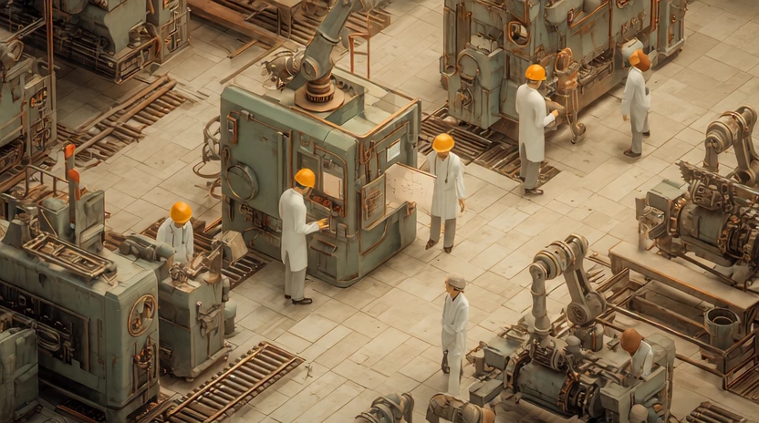 Illustration showing winners, adjustment sectors, and pressured industries in India following the India–EU trade agreement